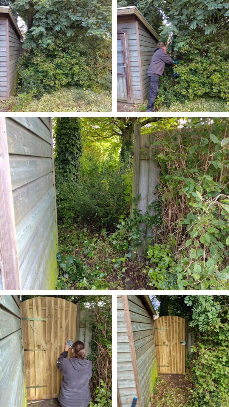 Tanja en Femke Schutting deur plaatsen