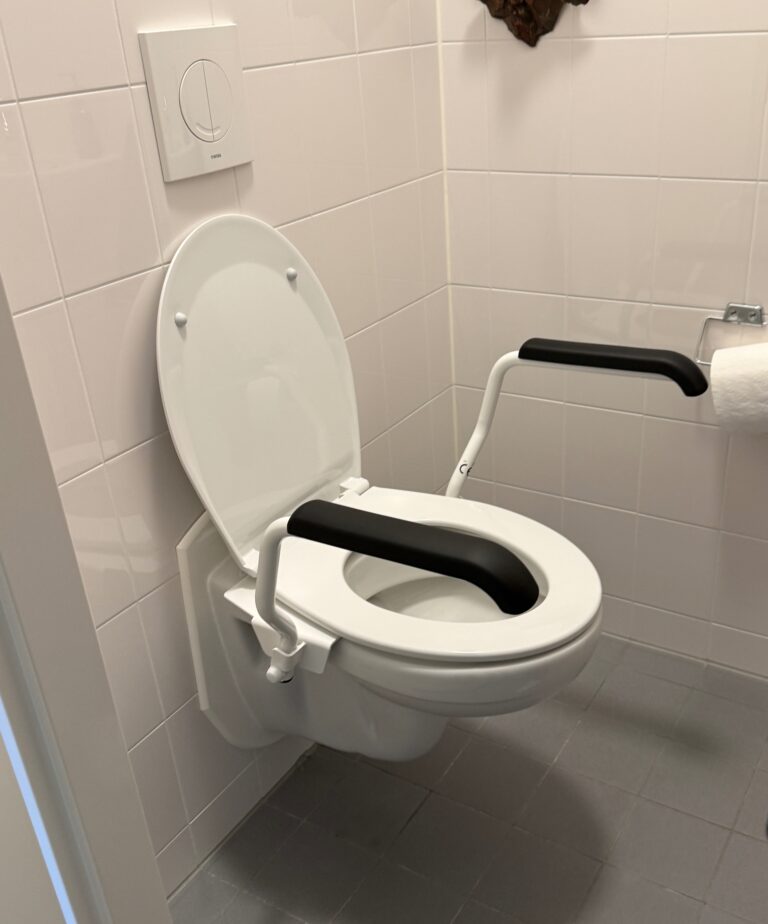 beugels op inbouw toilet